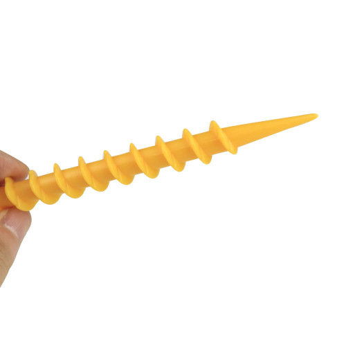 Outdoor camping tent ground pegs beach windproof plastic ground pegs lazy inflatable sofa yellow ground pegs manufacturer wholesale