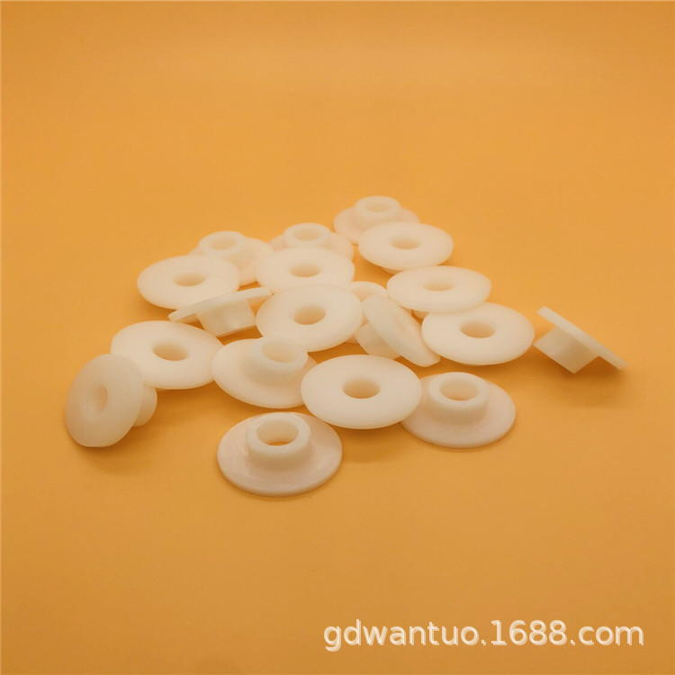 厂家直销PA6耐磨密封垫片 黑色尼龙隔离垫圈  尼龙绝缘T型销柱