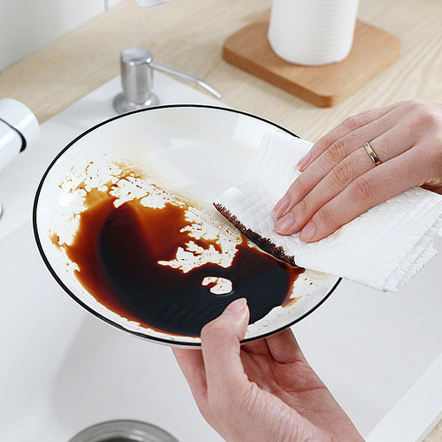 White lazy rag kitchen disposable non-woven roll paper scouring pad household multi-purpose cleaning hand towel