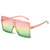 Trend glasses, fashionable multicoloured sunglasses, European style, plus size