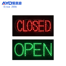 货源LED广告牌展示牌营业标识灯箱 LED OPEN CLOSED SIGN 60x30cm