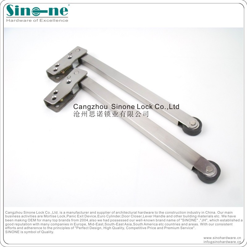 7字型不锈钢304双扇防火门暗藏顺位器顺序器闭门器