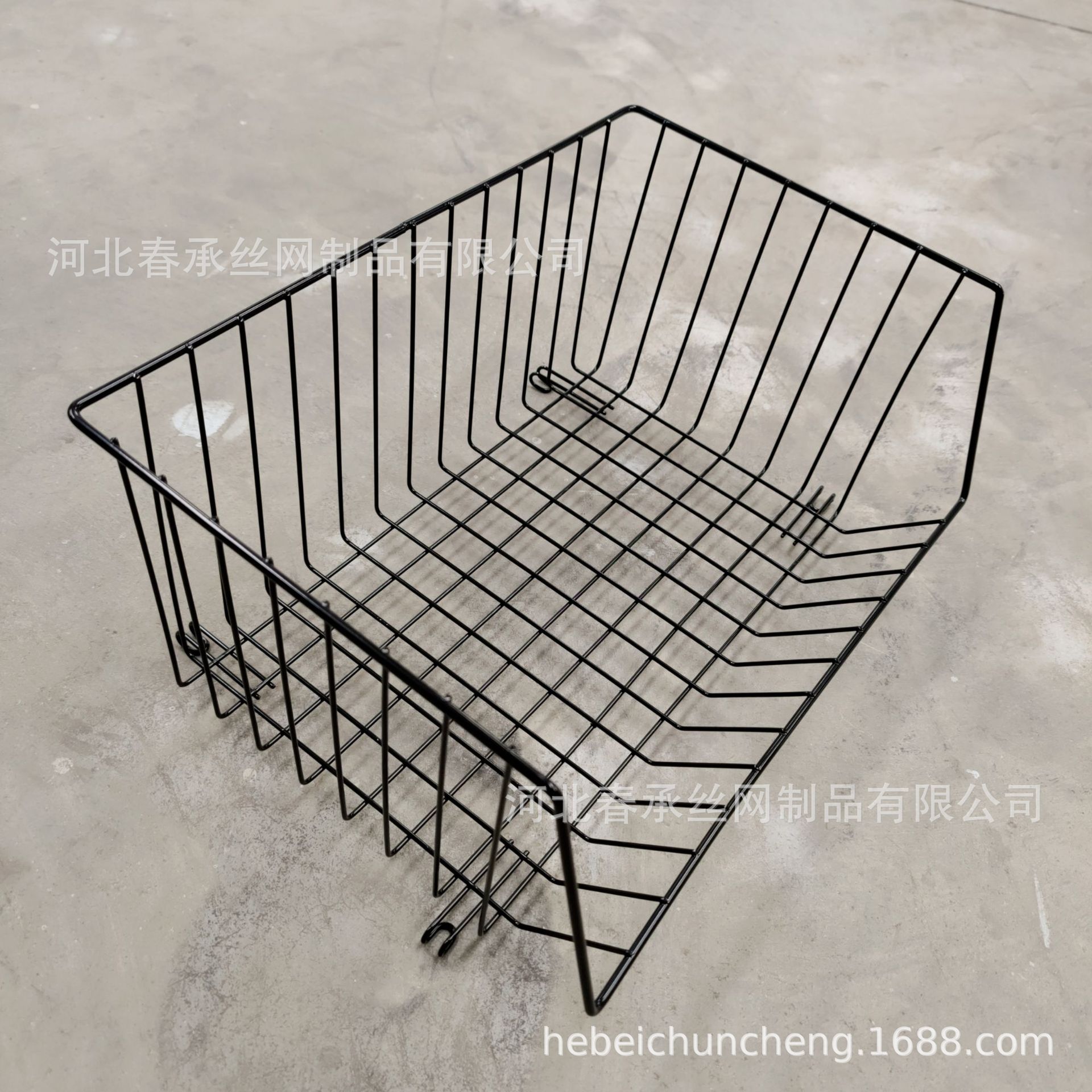 河北厂家加工生产金属网格置物筐篮 铁艺收纳储物筐 厨房菜篮