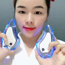 新款电动美颜仪彩光刮脸板面部美容工具震动颈部按摩器家用脸部