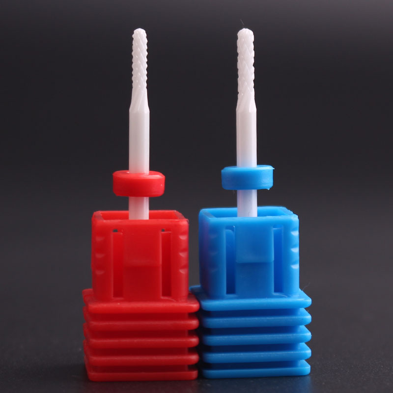 Cerámica de manicura pequeña cabeza de molienda cerámica semicircular accesorios de molienda eléctrica de eliminación de la piel muerta
