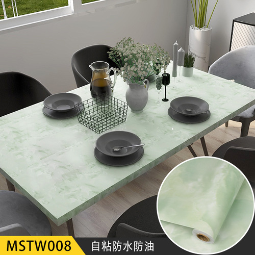Waterproof and moisture-proof marble sticker kitchen oil-proof cabinet table countertop furniture renovation wallpaper self-adhesive wallpaper