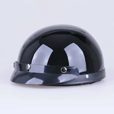 and Women, Cute Half Helmet, Motosiklet kaskı (dəbilqə) - black-brim