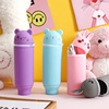 Silica gel fresh cute capacious pencil case for pencils for elementary school students, with little bears, South Korea