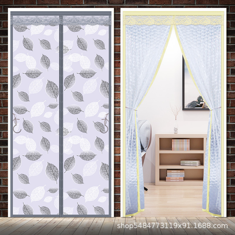 Air-Conditioning Door Curtain, Bedroom Partition Curtain, Punch-Free, Windproof and Warm, Pvc Magnetic Door Curtain, Summer Household Curtain