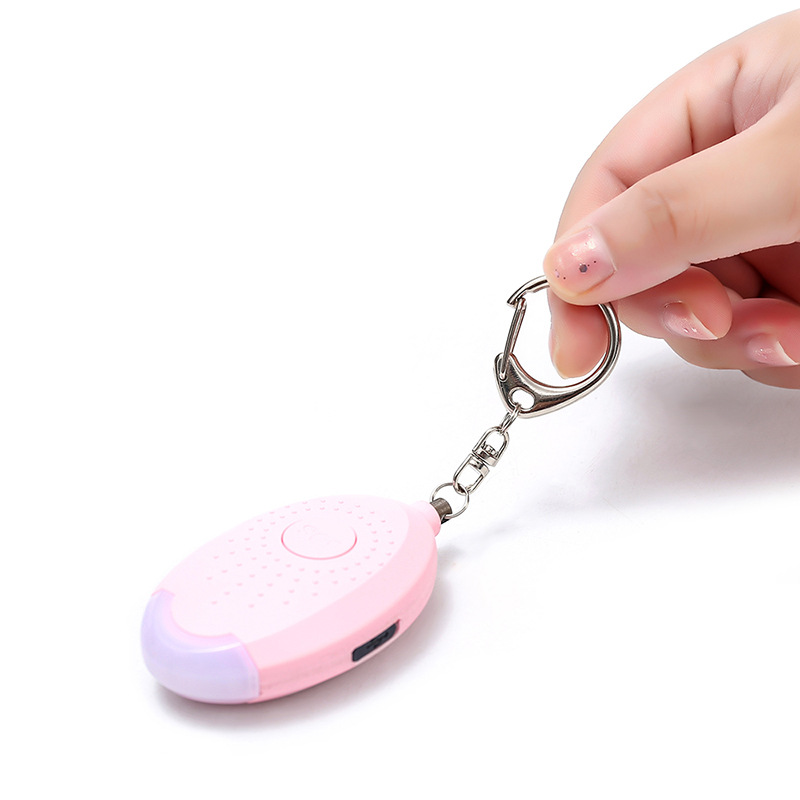 Alarma Personal de Emergencia de Alto Decibelio con Luz LED para Mujeres y Niños