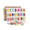 Wooden grabber, letters and numbers, brainteaser, toy, new collection, early education