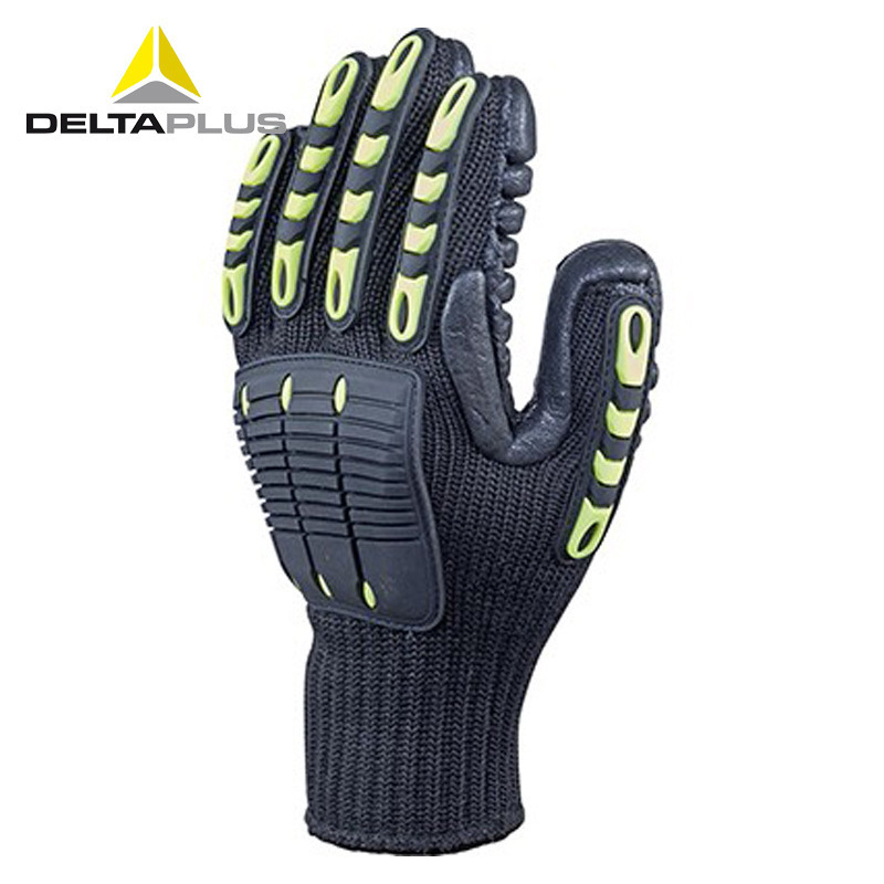 代尔塔209904防震手套 电钻冲击钻作业减震手套 装修工地保护手套