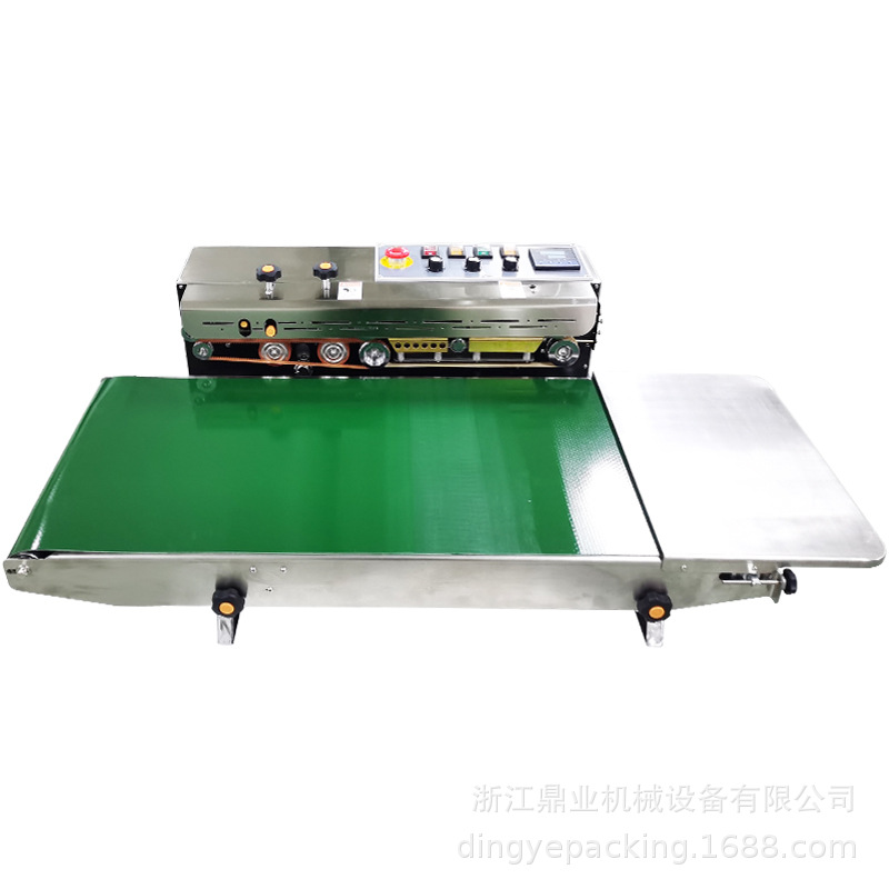 Dingye FRD - 1000W máquina de sellado continua de impresión automática de rueda de tinta de acero inoxidable para productos más grandes y pesados image 6