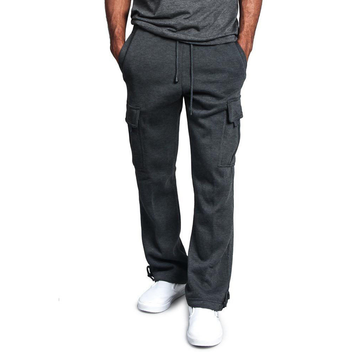 Men's New Multi-Pocket Cargo Pants High Street Fashion Brand Retro Casual Joggings Trousers Men_voghion.com