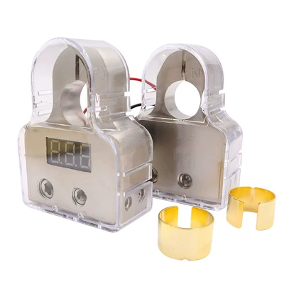 Car audio refit car battery battery head installation car battery head battery clip battery terminal with display