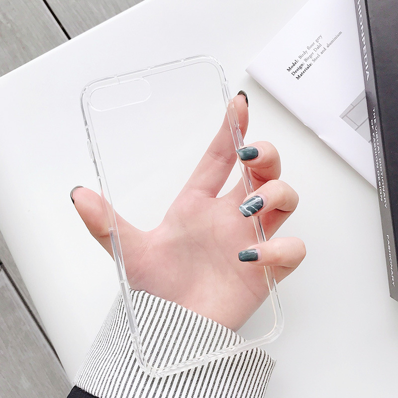 TPU高清透明适用苹果15iPhone16pro空压保护14气垫12防摔13手机壳