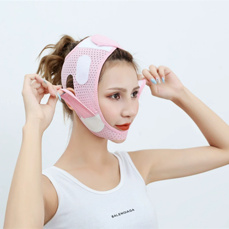 Pulls up mask, night smoothing summer breathable non-slip elastic bandage