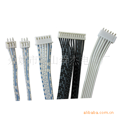 供应2468红白蓝白黑白排线连接线