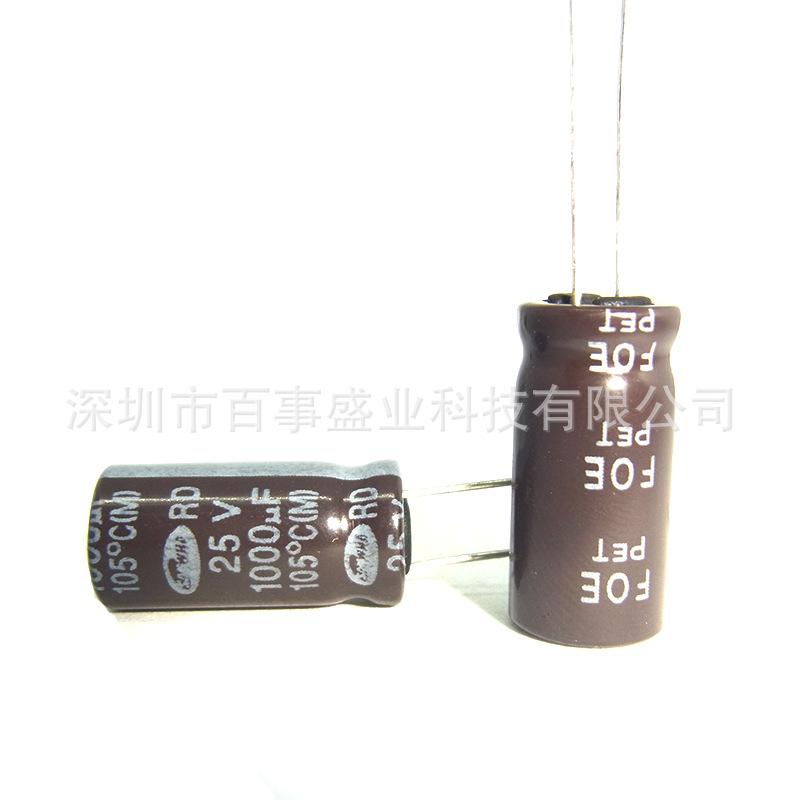 原装SAMWHA三和  电解电容25V 1000UF 10X20 105度  RD系列