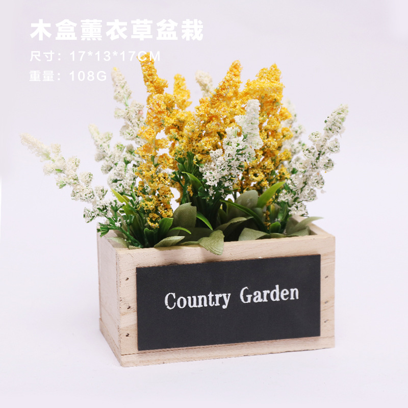 Amazon hogar sala de estar boda lavanda maceta artificial escritorio flor artificial planta verde decoración adornos