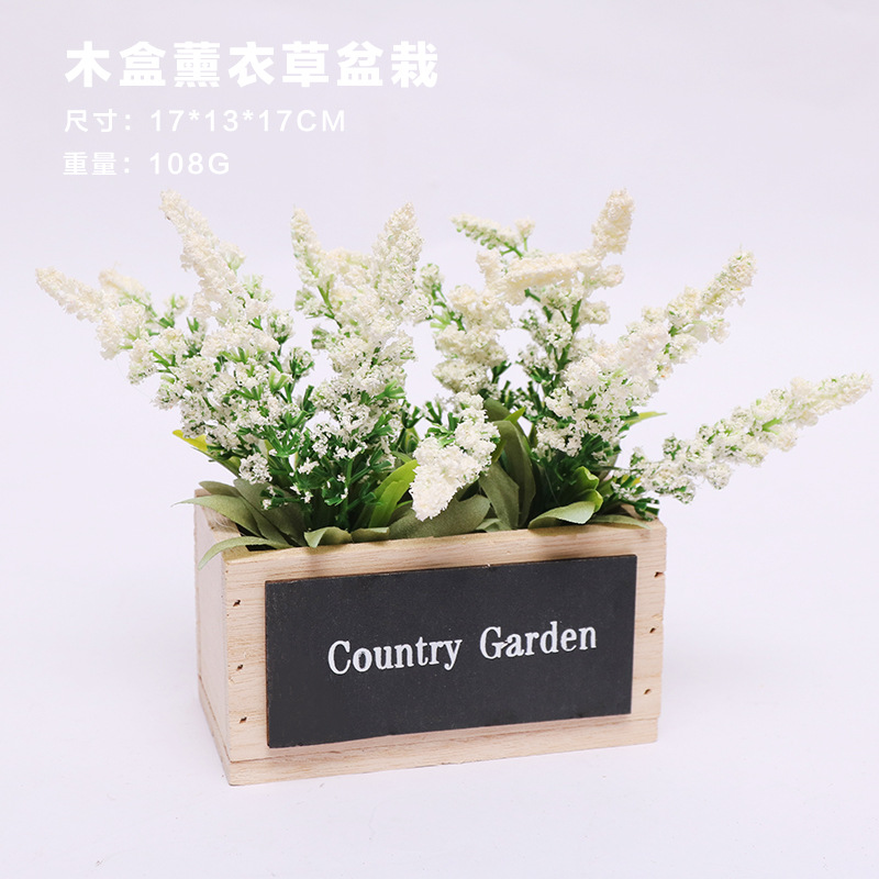 Amazon hogar sala de estar boda lavanda maceta artificial escritorio flor artificial planta verde decoración adornos