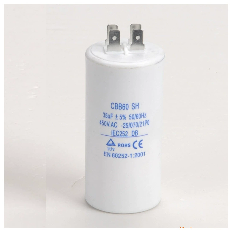 CBB60 capacitor air compressed electrical container water pump capacitor