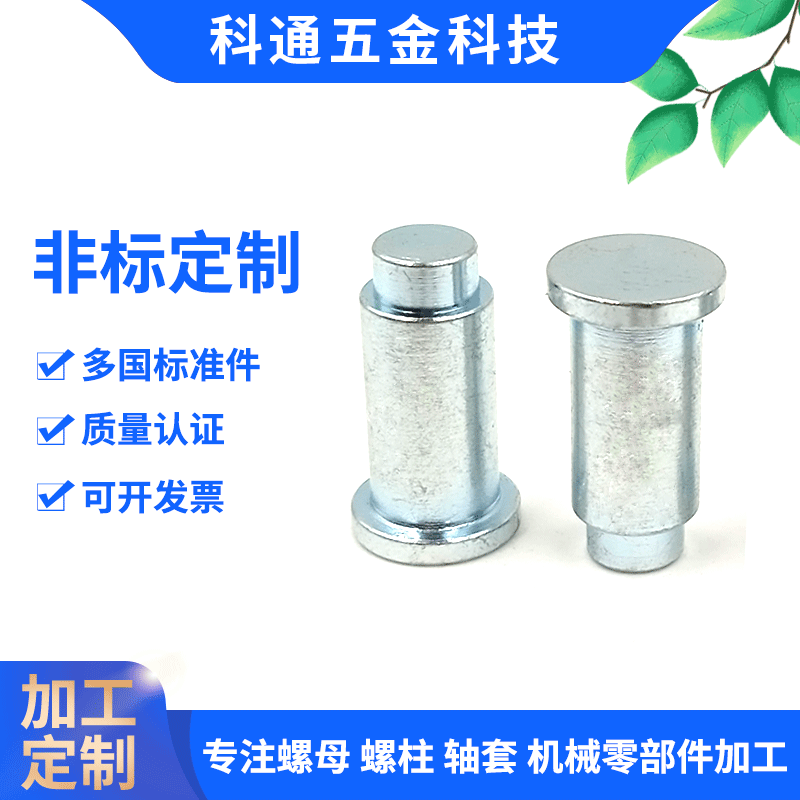 不锈钢圆头铆钉 实心铆钉 平头压板铆钉 冷镦冲压紧固件连接件