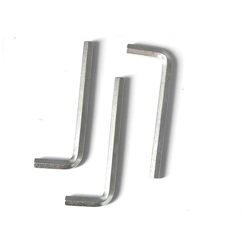 4mm平头内六角扳手公制镀锌五金工具4*65L型高碳钢材质