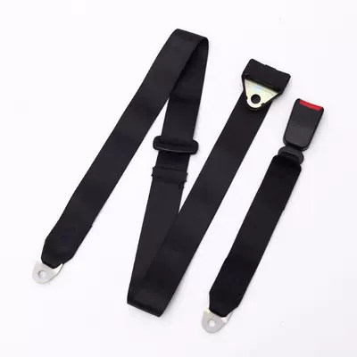 Three-Point Seat Belt for Car Driver's Seat, Side-Insert Safety Certification for Trucks and Buses (Car seat belt) - black