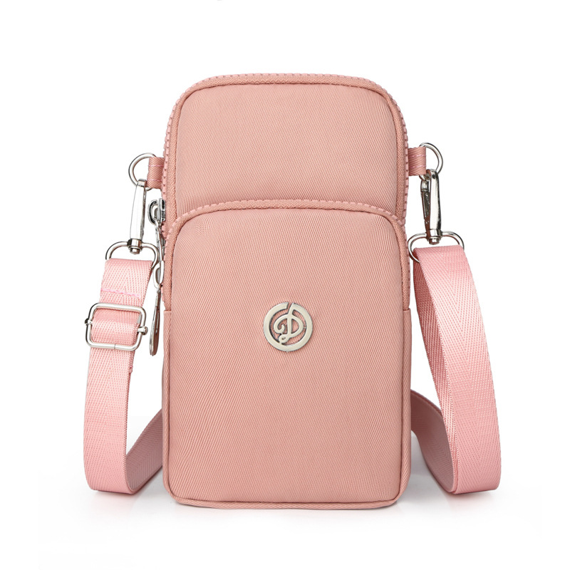 Bolsa de teléfono móvil al por mayor transfronteriza bolsa de mensajero de las mujeres Mini bolsa pequeña bolsa de muñeca bolsa de teléfono móvil Halter monedero tela