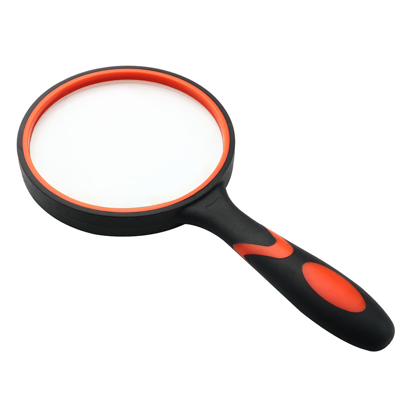 rubber two-color magnifying glass for elderly