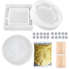 Crystal, epoxy resin, square mold, silica gel set, mirror effect