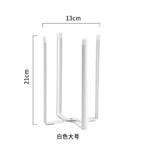 Cross-border Japanese kitchen cup storage rack home storage desktop folding garbage rack iron garbage rack wholesale