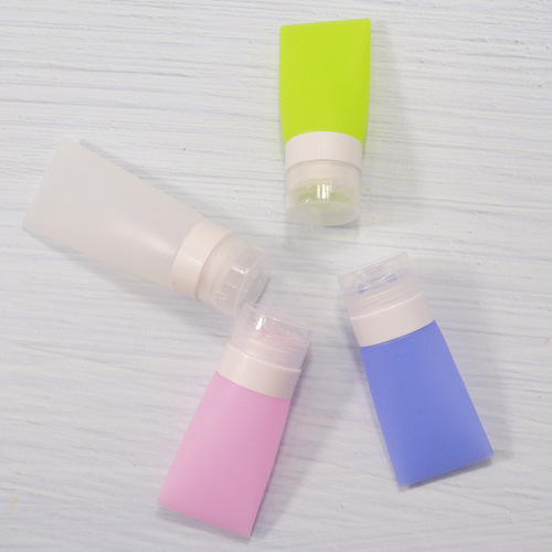 Cross-border portable silicone dispensing bottle travel cover cosmetic hose storage bottle press shampoo lotion bottle
