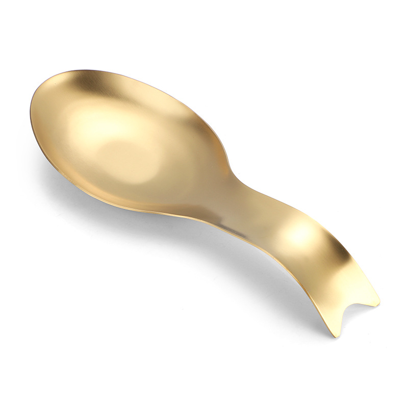 Directo de fábrica de acero inoxidable titular de cuchara estante olla caliente cuchara bandeja clip de comida hotel restaurante estante de utensilios de cocina cuchara titular