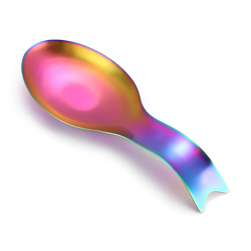 Directo de fábrica de acero inoxidable titular de cuchara estante olla caliente cuchara bandeja clip de comida hotel restaurante estante de utensilios de cocina cuchara titular