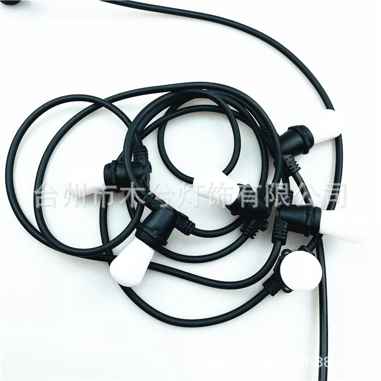 Светодиодная плоская головка E12E14 Открытый водонепроницаемый 2-проводной фонарь Happy с лампой головной линии лампы рот линии круглая линия лампы с лампой строки линии