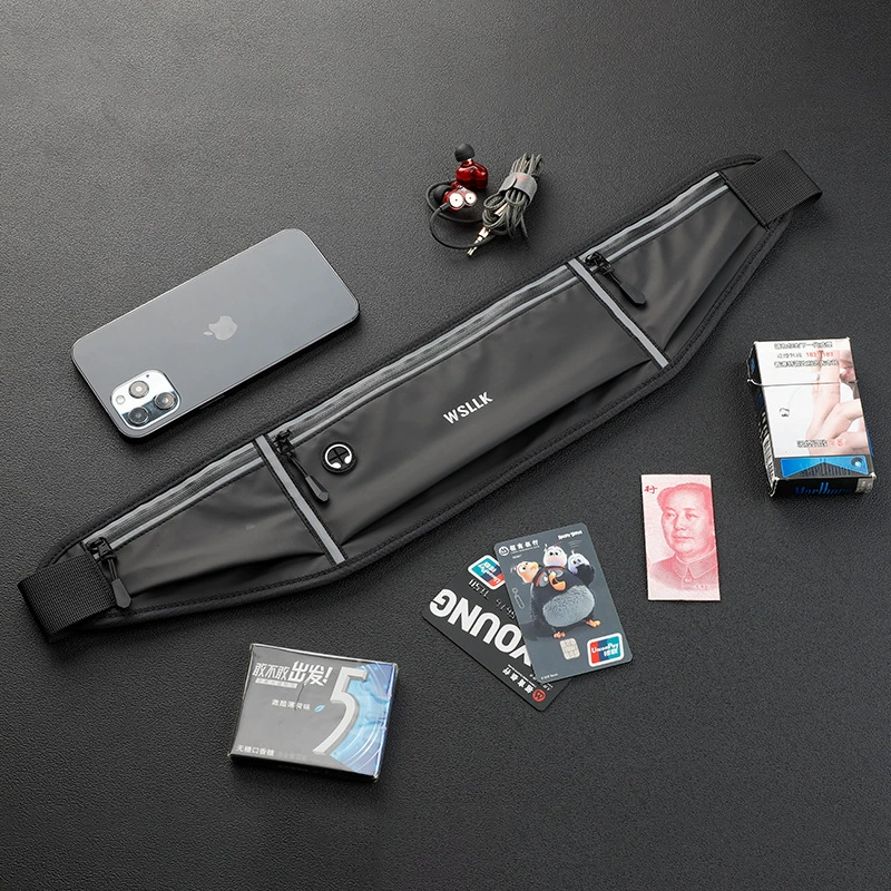 Брендовая Спортивная поясная сумка Сумка для мобильного телефона для бега Мужское и женское Уличное оборудование Водонепроницаемая невидимая новая мини-маленькая поясная сумка