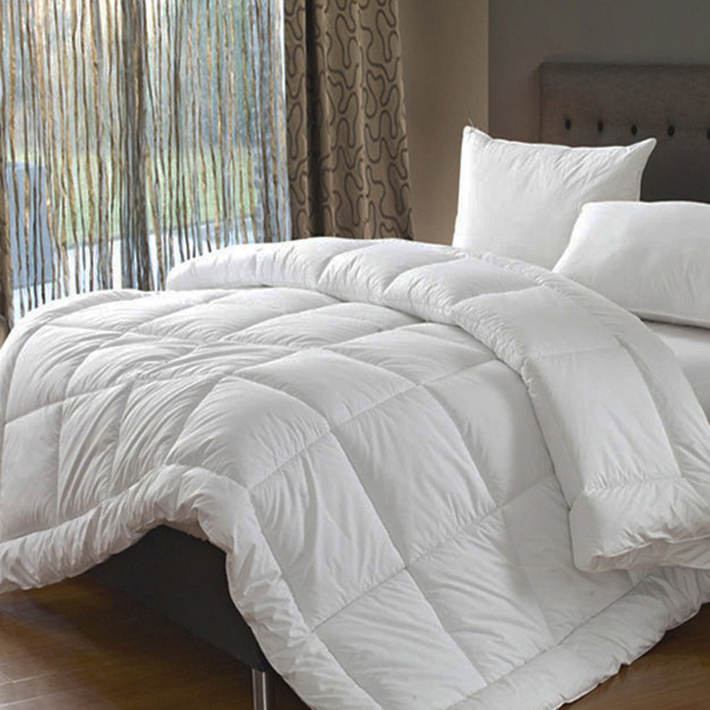 Ropa de cama de hotel, edredones de hotel, edredón de seda con plumas blancas, edredón para todas las estaciones, edredón grueso para invierno, fabricante de edredones para otoño e invierno.