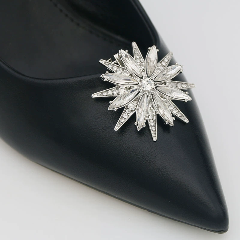 Shoes for bride, removable footwear buckle, decorations high heels, work accessory, (Cross-border trading)