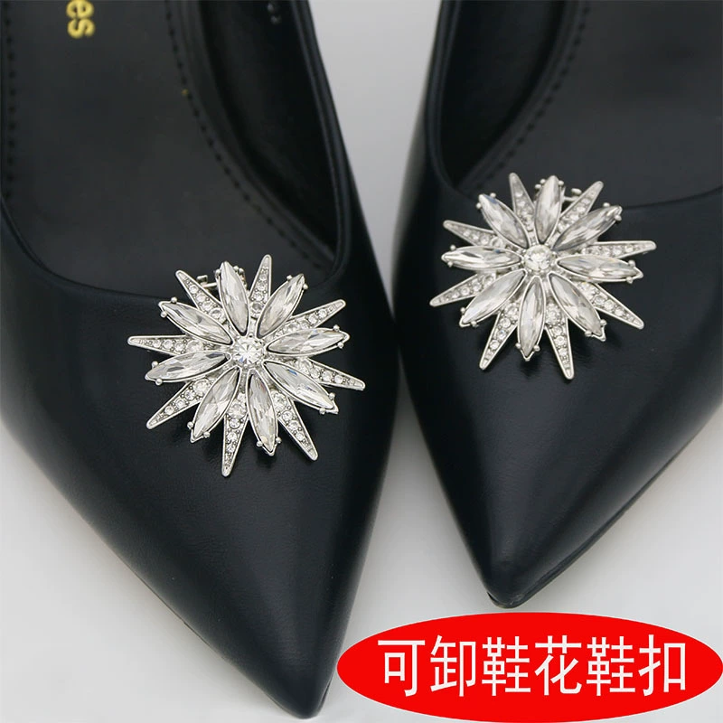 Shoes for bride, removable footwear buckle, decorations high heels, work accessory, (Cross-border trading)
