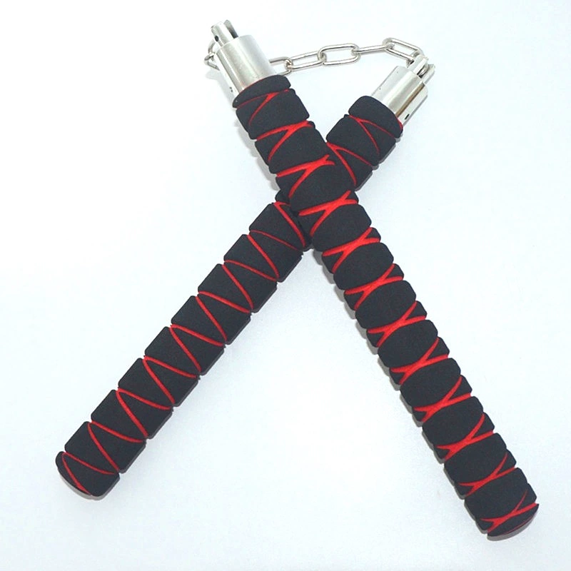 Губчатые нунчаку для детей, начинающих тренировки, пенопластовые нунчаку, двухсекционная палка для тхэквондо, тренировочная палка для спортзала