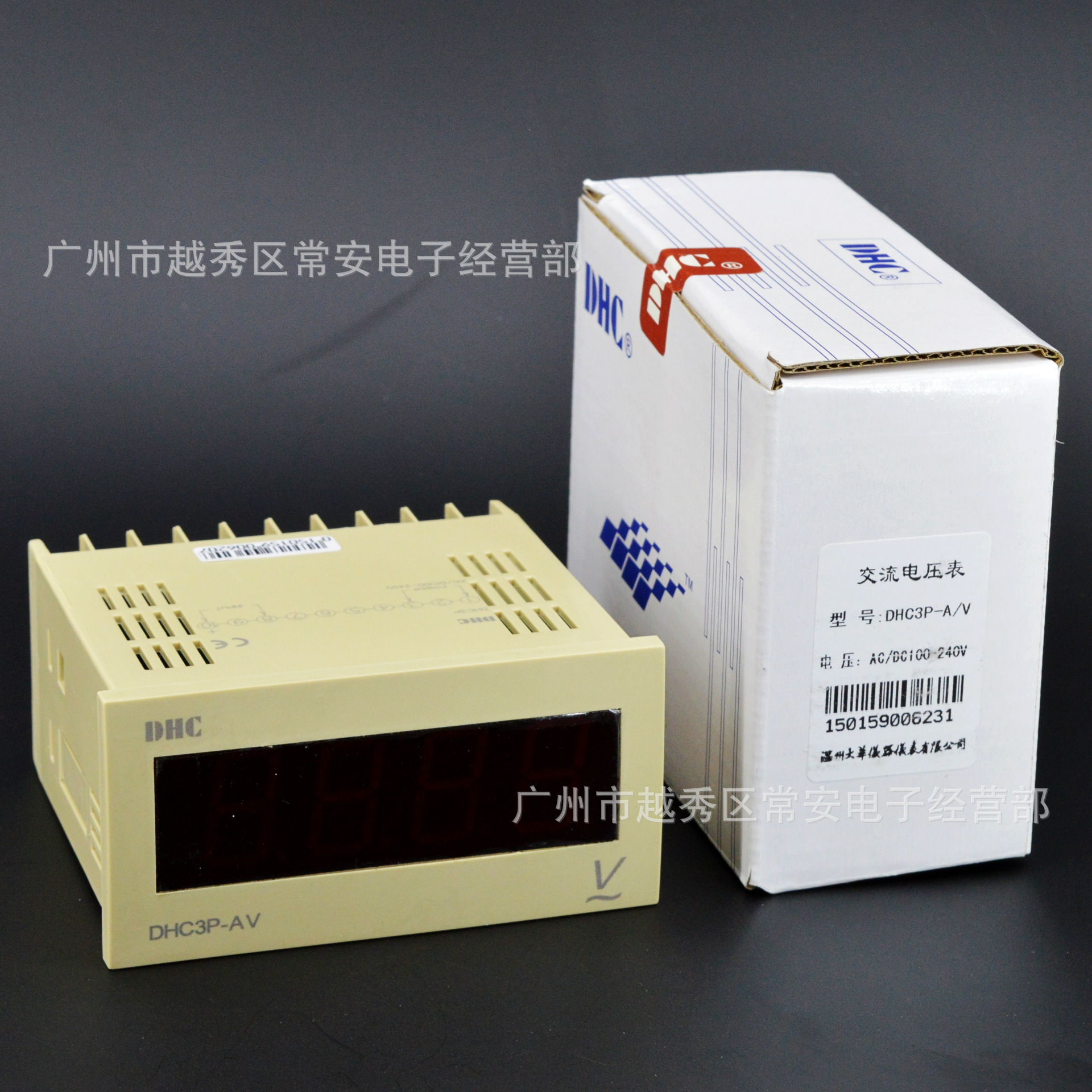 DHC 温州大华 数字电压表 DHC3P-AV 48*96