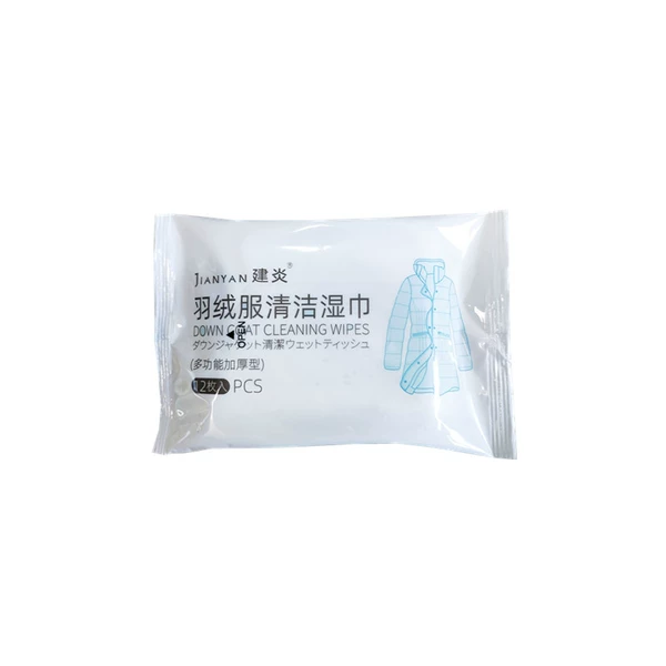 Down jacket, wipes