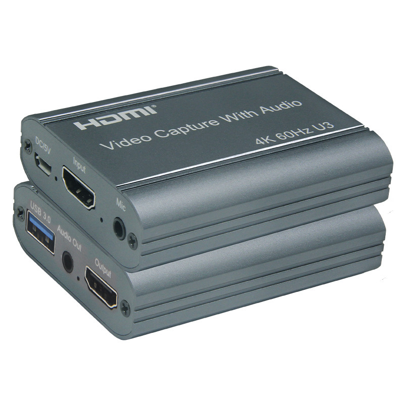 BOWU HD HDMI video image capture card Switch/PS4 game live recording box 4K 60 LEDs