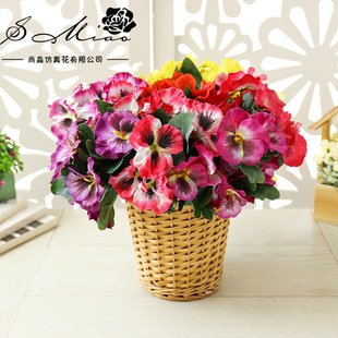 Realistic creative flower arrangements, artificial plants, three colors, home decor