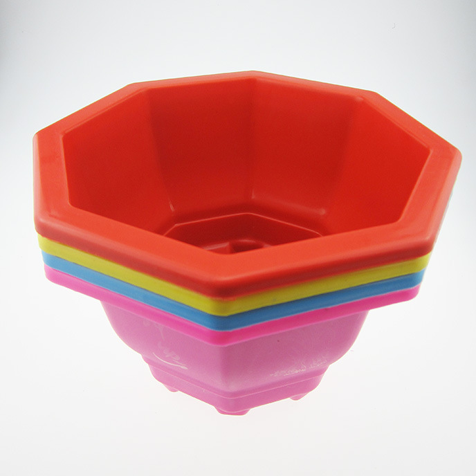 I1845 rectangular octogonal maceta de plástico vegetal cuenca balcón vegetal plantación venderá regalos productos por lotes