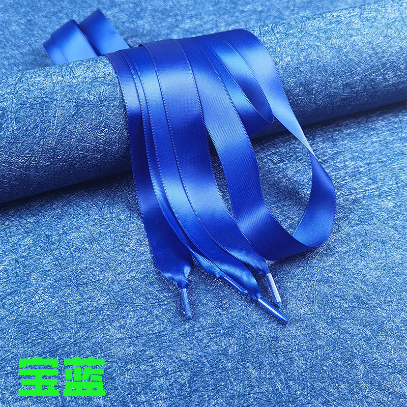 Cinta de encaje satinado color caramelo Satén de poliéster de doble cara Satén de encaje brillante encaje ancho cinta plana encaje