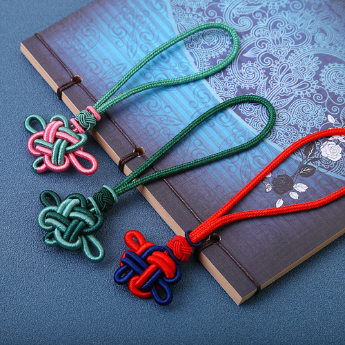 Runsu tassel double color matching auspicious Chinese knot double color matching tassel hanging accessories gift sachet small Chinese knot