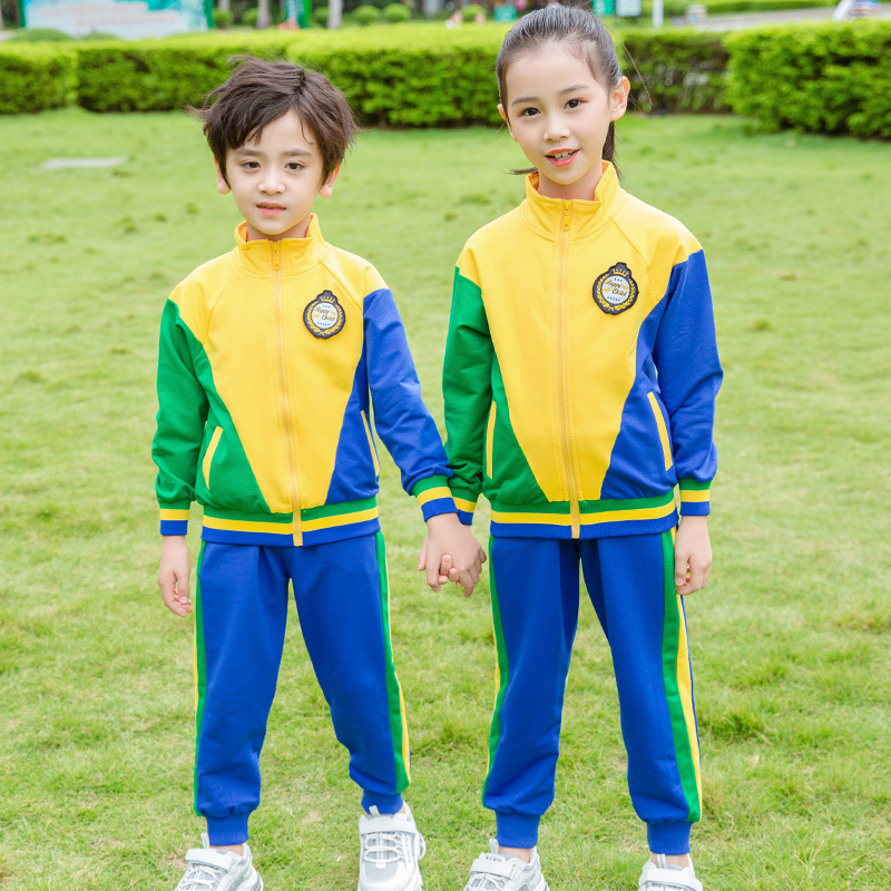 Uniforme escolar kindergarten Escuela Primaria estudiante maestro ropa de jardín niños ropa de rendimiento deportivo maestro ropa de clase primavera y otoño traje de padres e hijos